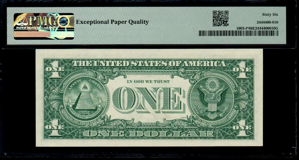1969 $1 MINNEAPOLIS STAR NOTE PMG 66 EPQ Fr 1903-I* Gem Uncirculated FRN - Image 2 of 2