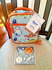 Pottery barn school LUNCH BOX+BENTO+ UTENSIL SET travel hot wheels floral Kitty