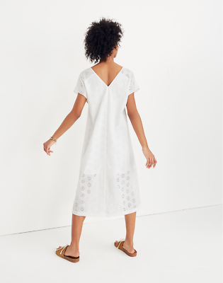madewell embroidered shift dress Baltic Born Womens Eleanor Embroidered Midi Dress | Cream Floral main image 0