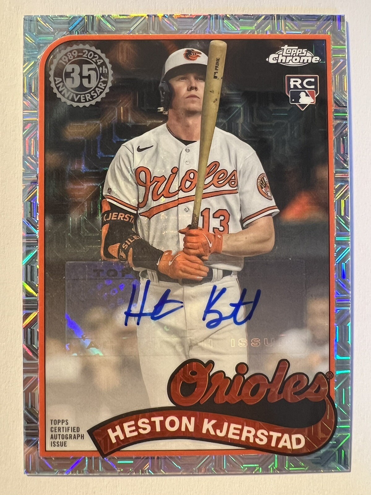 2024 Topps Series 1 Silver Pack Heston Kjerstad Mojo Refractor Auto /299 RC SP