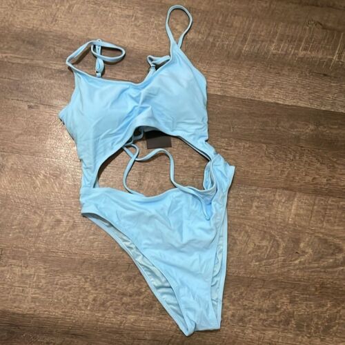 Women’s One Piece Bikini Scoop Neck High Cut Monokini Size Large New - Picture 3 of 6