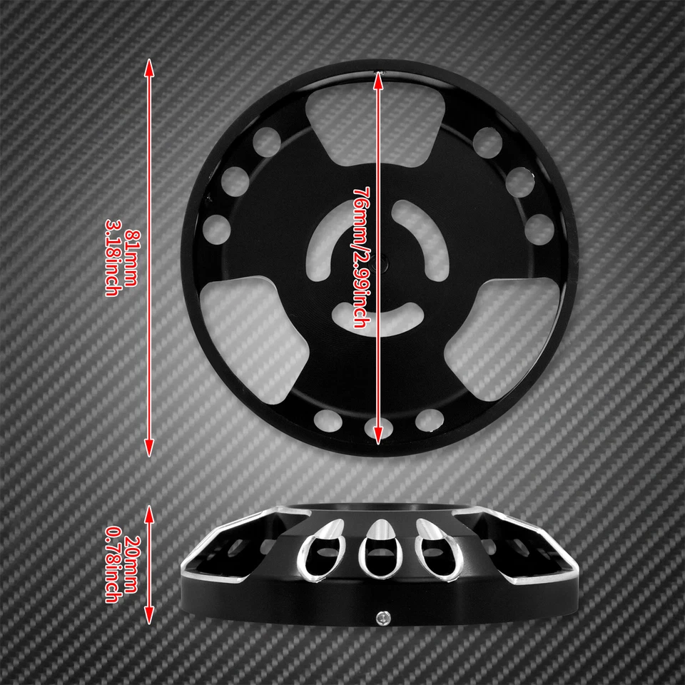 Tapa de altavoz con cubierta de bocina delantera cortada CNC apta para Harley Sportster XL 883 1996-2022 Foto 2 de 4