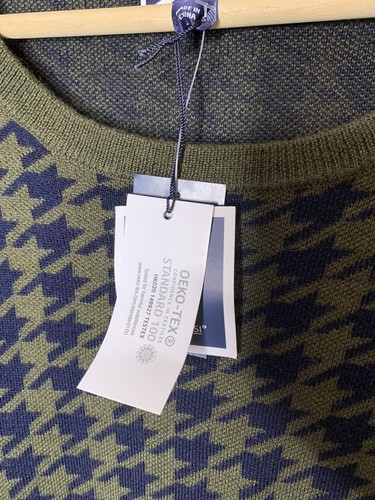 CLUB ROOM Mens XXL Sweater Merino Wool Blend Olive Mist Heather Crew Neck NEW - Picture 7 of 10