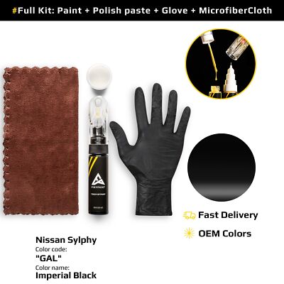 Touch up Paint for Nissan Sylphy Code: GAL Imperial Black