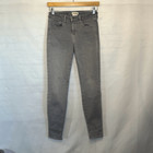 L'agence Brigitte Mid Rise Skinny Gris Gray Jeans Size 27