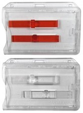 Kartenhalter für 2 Kreditkarten, Betriebsausweis, Ausweishülle - Halter   cd10