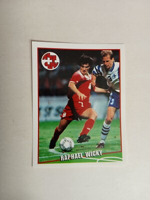 PANINI FOOTBALL 98 SWITZERLAND WICKY FIGURE n 341 WITH VELINA