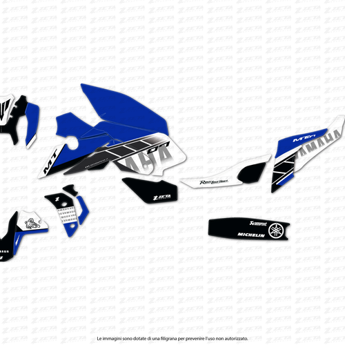 Set adesivi per YAMAHA MT-07 2021-2022 - Foto 3 di 4