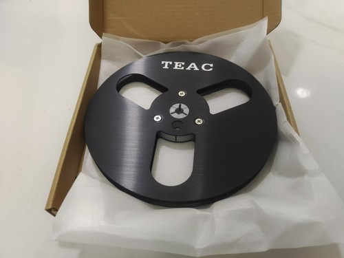 1 X BlACK TAPE REEL TEAC 7" Aluminum take reel for Reel-to-Reel Tape Recorders - Picture 2 of 9