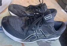 mens asics black flytefoam duomax men’s sneakers size 10