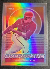 2021 Panini Chronicles Overdrive Baseball Juan Soto Holo Prizm #13 Washington...