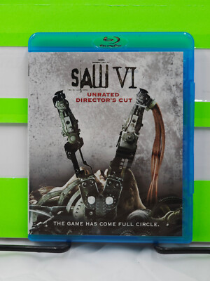SAW VI UNRATED DIRECTOR'S CUT THE GAME HAS COME FULL CIRCLE HORROR 6 BLU RAY