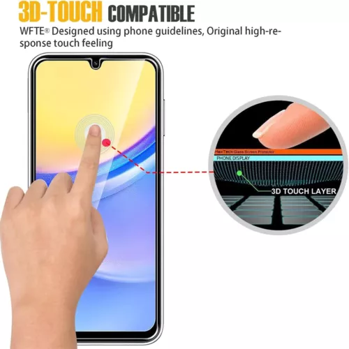 For Samsung Galaxy A05s Clear- 9H TEMPERED GLASS SCREEN PROTECTOR ,Case Friendly - Picture 4 of 7