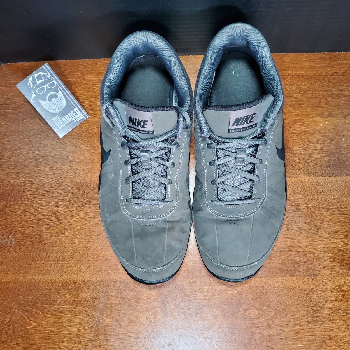 Nike Mens Air Ring Leader Low 488102-002 Gray Black Running  display picture 1