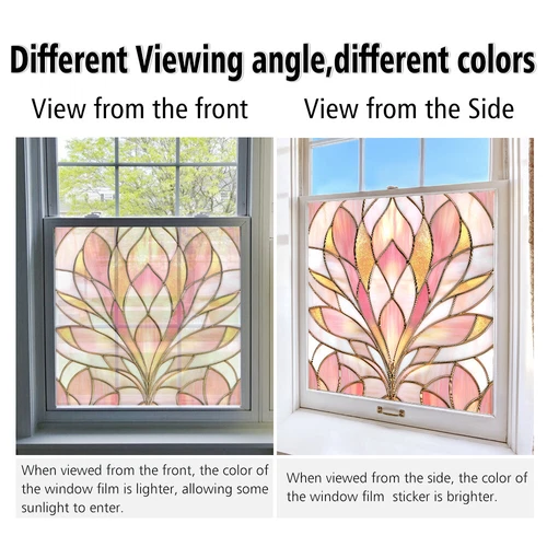 AU Static Cling Glass Window Film Privacy Stained Glass Sticker UV Protection - Picture 39 of 47
