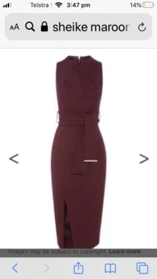 sheike maroon dress