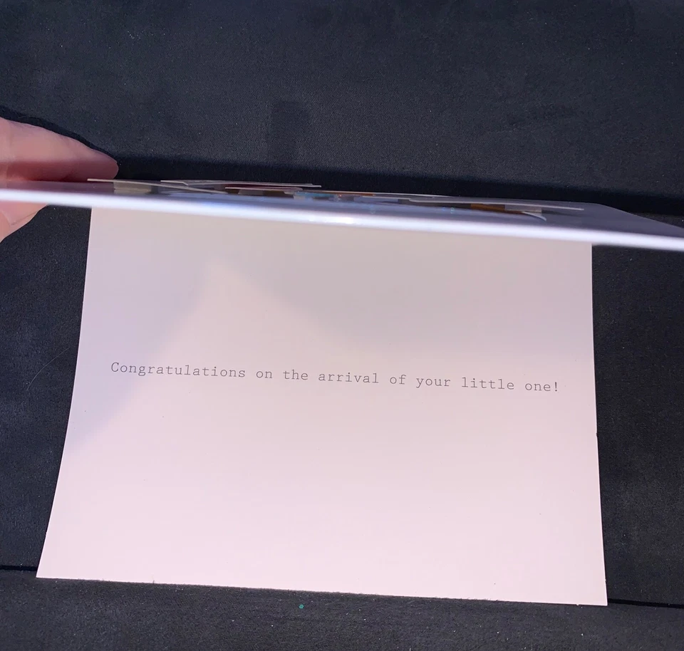 New Baby Card! Adorable 3D Baby Whale Congratulations! - Image 2 of 4