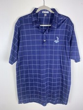 Pinehurst 1895 No 2 By Peter Millar Short Sleeve Shirt Blue Men  s Size XL