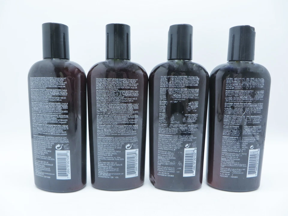 CHAMPÚ/ACONDICIONADOR HIDRATANTE PROFUNDA DIARIO AMERICAN CREW 8,4 oz (4 botellas) Foto 2 de 2