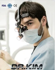 Dr. Kim DKH-50 LED Surgical Headlight Original (C. Case + 2Batt + 1.5x Loupe)