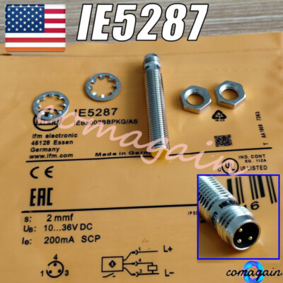New Inductive Sensor Proximity Switch Sensor 200mA 2mm 3 Pins For IFM IE5287