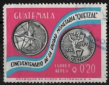 1976. Guatémala. Monnaie Quetzal. N°608.