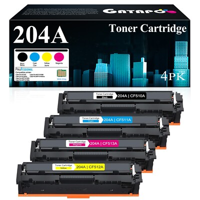 GATAPO  4 Pack 204A Toner for HP M180nw M181fw M154a CF510A CF511A CF513A CF512A