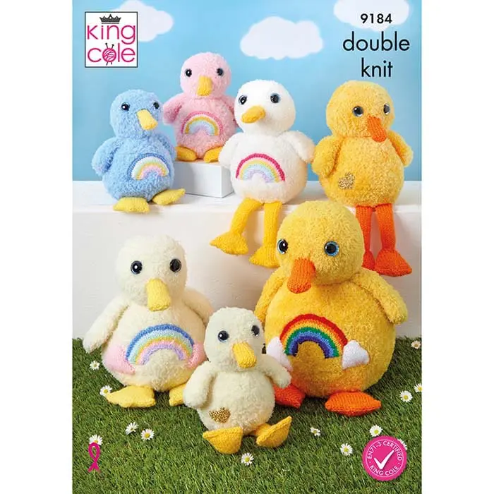 King Cole DK Knitting Pattern - 9184 Cuddle Ducks - Image 2