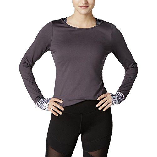 The Warm Up by Jessica Simpson Women's Tracery Compression Top, Black, S - Picture 1 of 1