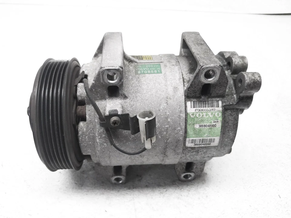 Bomba de compresor de aire acondicionado Volvo Xc90 2003-2007 + embrague - 8708581 Foto 3 de 4