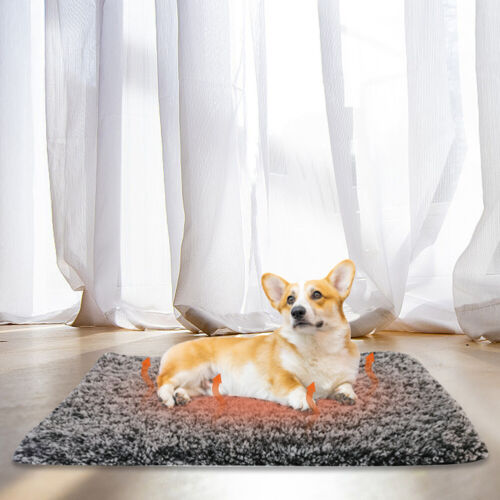 Estera térmica autocalentable para gatos gato perro cama para gatos de interior y perros pequeños - Imagen 5 de 14