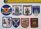 9 x Scotland Scottish Souvenir Tourist Patches badges. All Edinburgh Themed