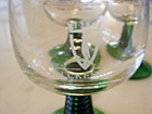 Bockling Valckenberg 1786,(1) & Schmitt Sohne wineglass, green beehive stem(2) 3 — photo 5
