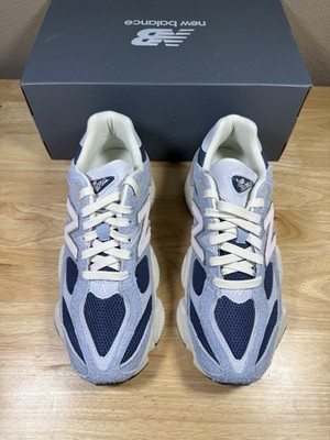 Men's New Balance 9060 Sz 9 Beige Arctic Grey Indigo Blue Sneakers