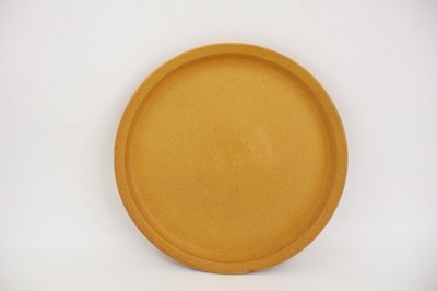 Bennington Potters Vermont 1763 Salad Plate Tawny Mustard Yellow Stoneware MCM