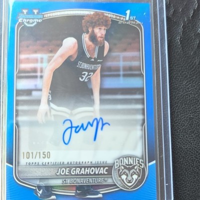 2025-26 Bowman Chrome Blue Joe Grahovac Auto 101/150 St. Bonaventure NCAA