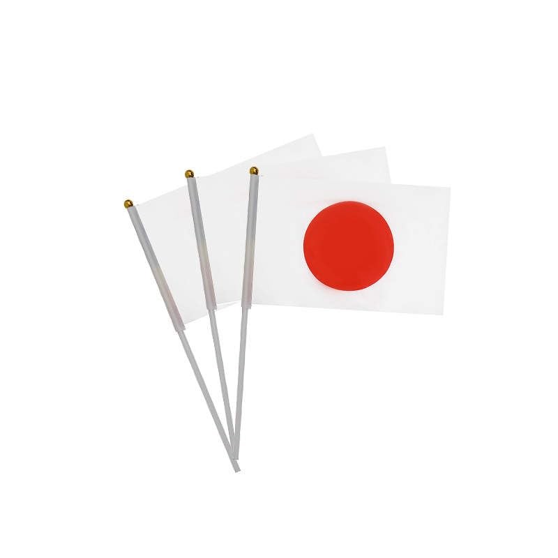 20 Drapeaux Japonais à Main en Tissu pour Fête Nationale et Décoration festive