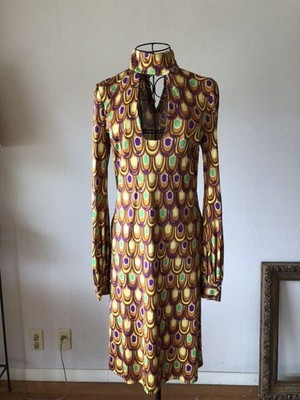 Emilio Pucci Long Sleeve Dress Silk Jersey Knee Length size L Women's Used | eBay Emilio Pucci Long Sleeve Dress Silk Jersey Knee Length size L Women's Used | eBay