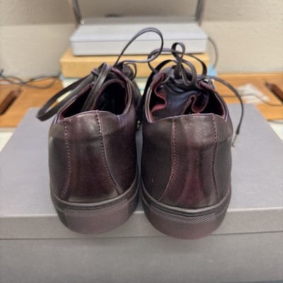 JOHN VARVATOS Mens Size 11 Reed 315 Bordeaux Maroon Low Top  display picture 3