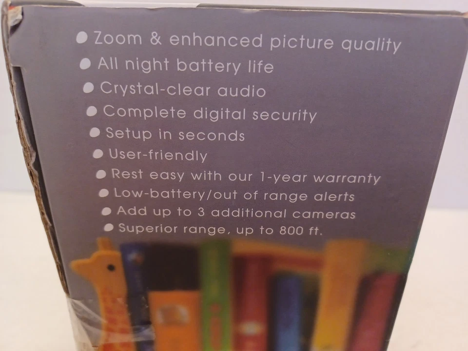 Monitor de bebé infantil Sure Sight 2.0 digital inalámbrico video a color nuevo en caja Foto 3 de 4