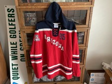 VTG Arizona Wildcats Red CHAMPION Lacer SPELL OUT 85 Hoodie Sweatshirt SZ XXL