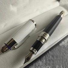 Perfect Hendrix Series Black-white Color M nib Fountain Pen No Box