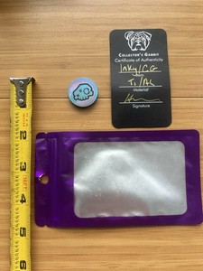 Inky EDC x Collector’s Gambit Skull Patch - Rainbow Anodized Titanium