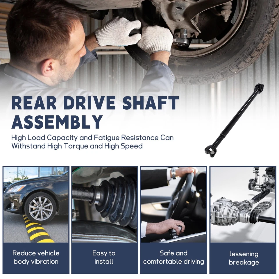 Rear Driveshaft Assembly For Ford F250 F350 Super Duty 1999 2000-2002 7.3L 4WD Foto 3 de 4