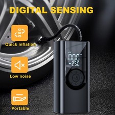 Car Tyre Inflator Cordless Digital USB Rechargeable Tire Air Compressor Pump　UK