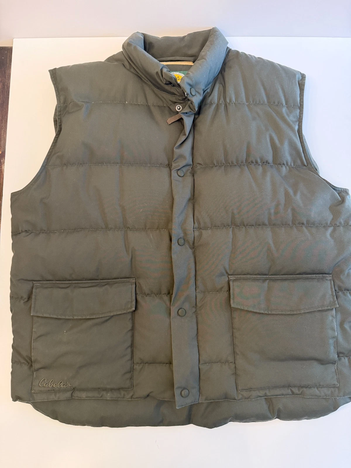 Cabela's Premier Northern Goose Down Vest Men’s Green Size 2XLT