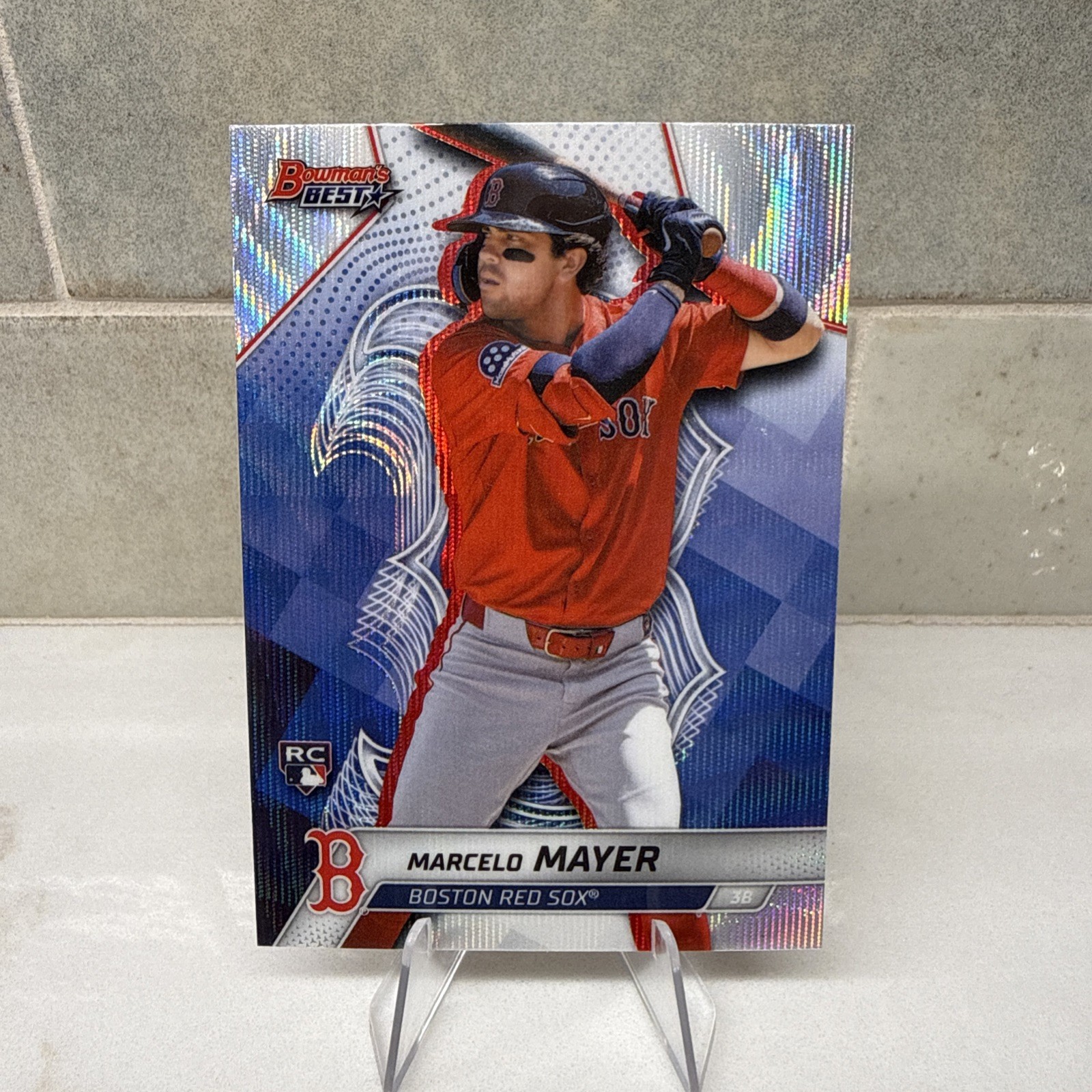 2025 Bowman's Best - Marcelo Mayer #5 Wave Refractor (RC) Boston Red Sox