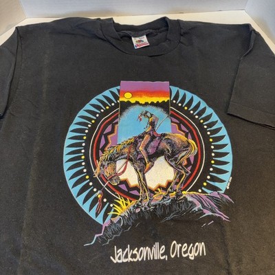 Vintage 90s Fruit Of The Loom Best T Shirt Dreamcatcher Native Art USA Men XL