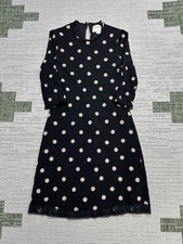 Kate Spade Dress Womens Small Black Pink Bodycon