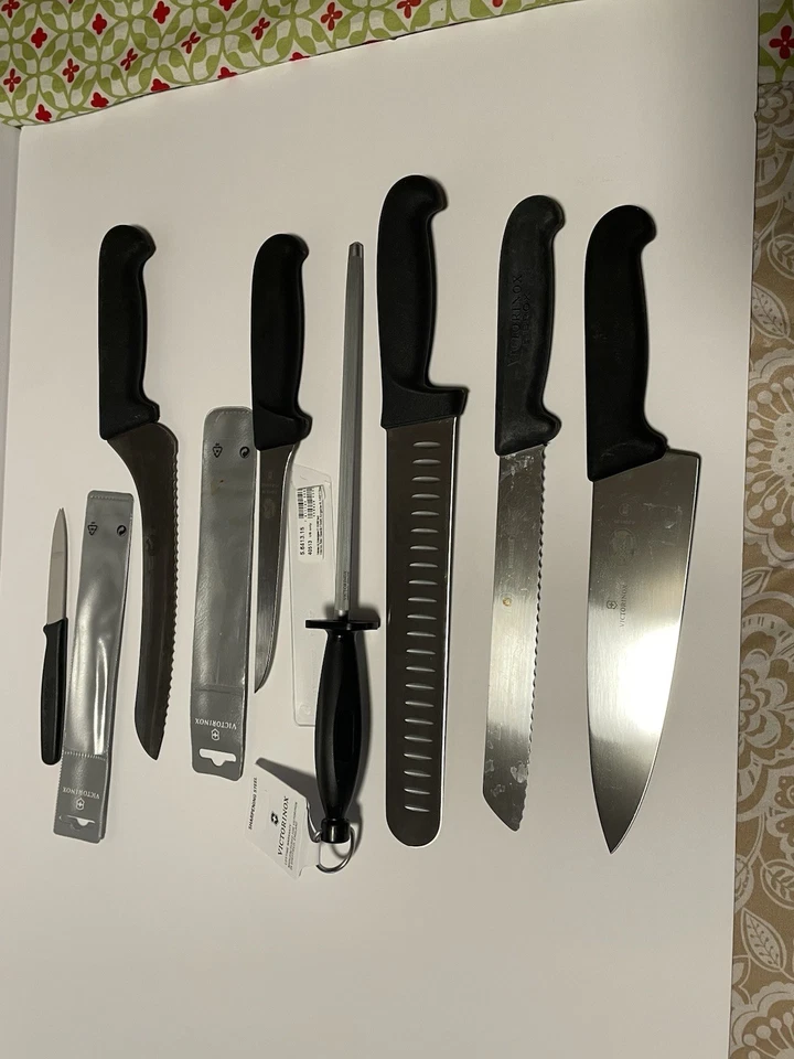 Victorinox 7 peças Fibrox Deluxe conjunto de rolo de faca culinária, preto + bônus - Imagem 4 de 4